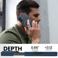 Slim Fit Translucent Matte Back for iPhone 16 Plus Case 6.7 Inch - (Navy)