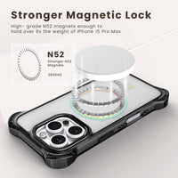 iPhone 16 Pro Max Case with 2 Pack Screen Protector Compatible with Magsafe - (Clear)