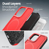 Tough Durable Cover for iPhone 16 Pro Max 6.9 inch with MagSafe - (Red/Black)