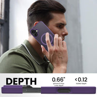 Slim Fit Translucent Matte Back for iPhone 16 Plus Case 6.7 Inch - (Purple)