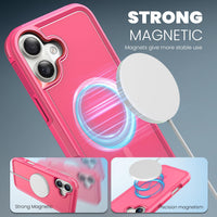 Tough Durable Cover for iPhone 16 Plus 6.7 inch with MagSafe - (Rose)