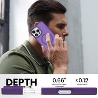 Slim Fit Translucent Matte Back for iPhone 16 Pro Max Case 6.9 Inch - (Purple)
