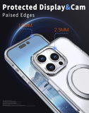 360° Ring Stand Magnetic for iPhone 15 Pro Max Case (Glear)