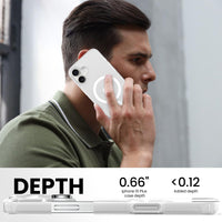 Slim Fit Translucent Matte Back for iPhone 16 Plus Case 6.7 Inch - (White)