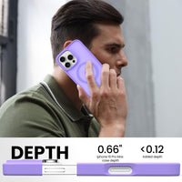Slim Fit Translucent Matte Back for iPhone 16 Pro Max Case 6.9 Inch - (Lavender)