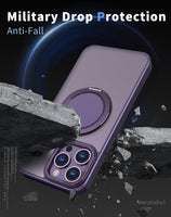 360° Ring Stand Magnetic for iPhone 15 Pro Max Case (Purple)