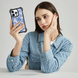 AirGuard Magsafe Series iPhone 15 Pro Max Case - Blue Flower