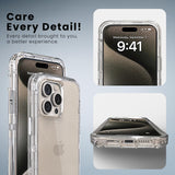 Colorful Defender Series iPhone 15 Pro Max Case - Clear