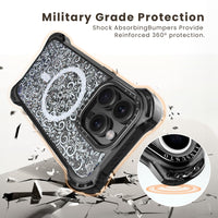 AirGuard Magsafe Series iPhone 15 Pro Max Case - White Lace