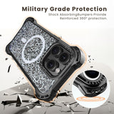 AirGuard Magsafe Series iPhone 15 Pro Max Case - White Lace
