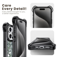 AirGuard Magsafe Series iPhone 15 Pro Max Case - Black Ripple
