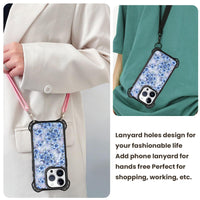 AirGuard Magsafe Series iPhone 15 Pro Max Case - Blue Flower