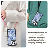 AirGuard Magsafe Series iPhone 15 Pro Max Case - Blue Flower