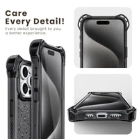 AirGuard Magsafe Series iPhone 15 Pro Max Case - Black Ostrich