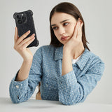 AirGuard Magsafe Series iPhone 15 Pro Max Case - Black Ostrich