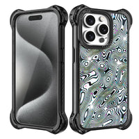 AirGuard Magsafe Series iPhone 15 Pro Max Case - Black Ripple