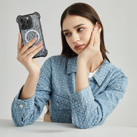 AirGuard Magsafe Series iPhone 15 Pro Max Case - White Lace
