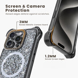 AirGuard Magsafe Series iPhone 15 Pro Max Case - White Lace