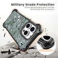 AirGuard Magsafe Series iPhone 15 Pro Max Case - Black Ripple