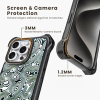 AirGuard Magsafe Series iPhone 15 Pro Max Case - Black Ripple