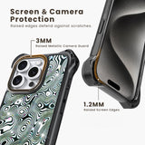 AirGuard Magsafe Series iPhone 15 Pro Max Case - Black Ripple