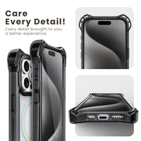 iPhone 15 Pro Max Case with 2 Pack Screen Protector Compatible with Magsafe - (Clear)