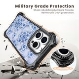 AirGuard Magsafe Series iPhone 15 Pro Max Case - Blue Flower
